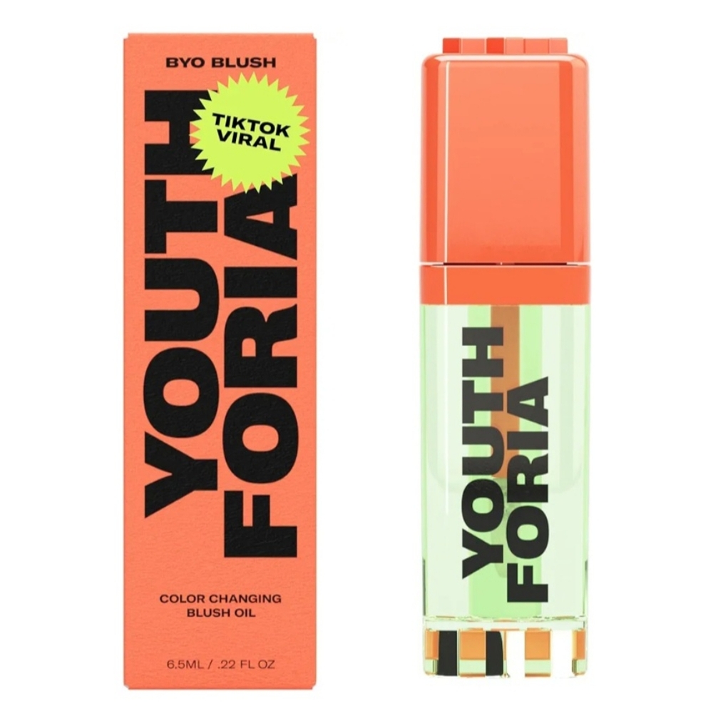 Youthforia BYO Blush, Color Changing Blush Oil Chemical Reaction NEW IN BOX